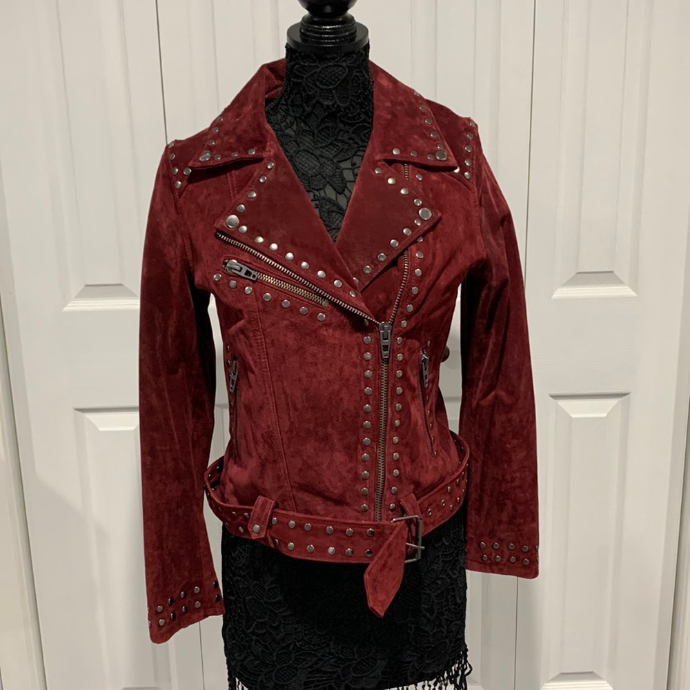 Blank NYC suede moto jacket